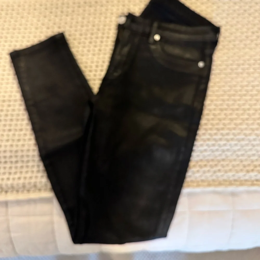 Hudson black coated skinny jeans size 29 - Picture 2 of 2